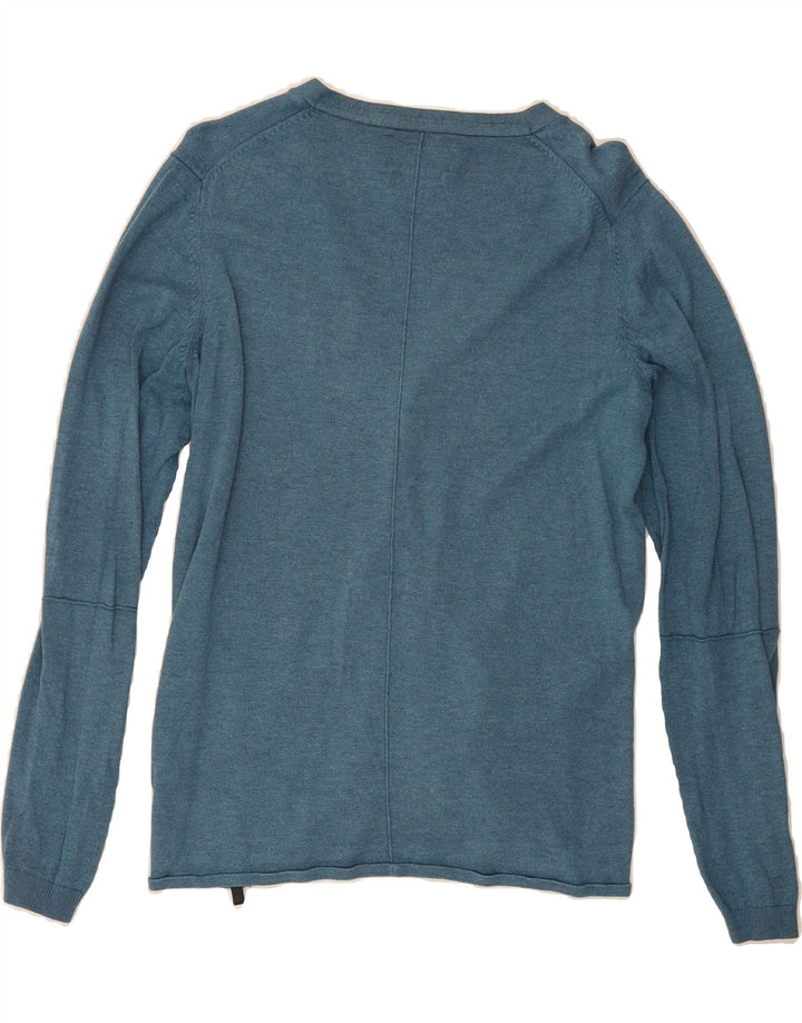 JACK & JONES Mens Cardigan Sweater Small Blue Viscose Vintage Jack & Jones and Second-Hand Jack & Jones from Messina Hembry 