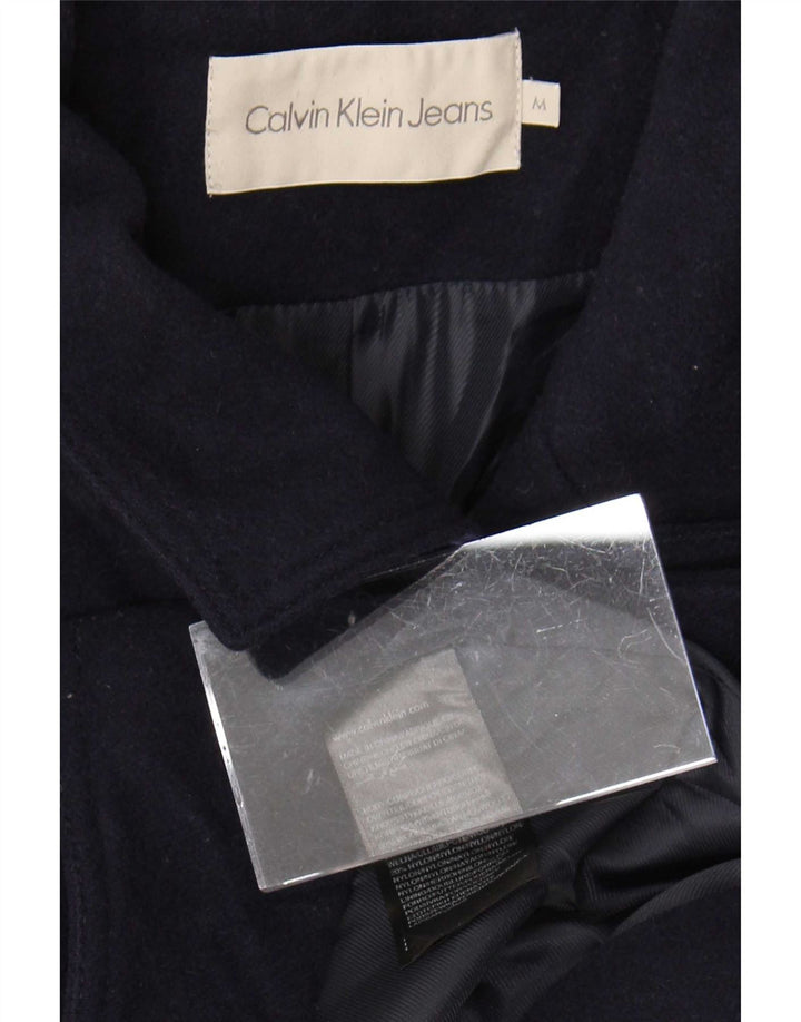 Cappotto da donna Calvin Klein Jeans UK 14 medio in lana blu navy