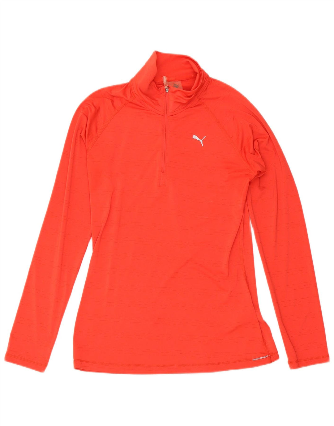 Maglia da tuta da donna Puma con zip e collo, UK 10, piccola, rossa, in poliestere