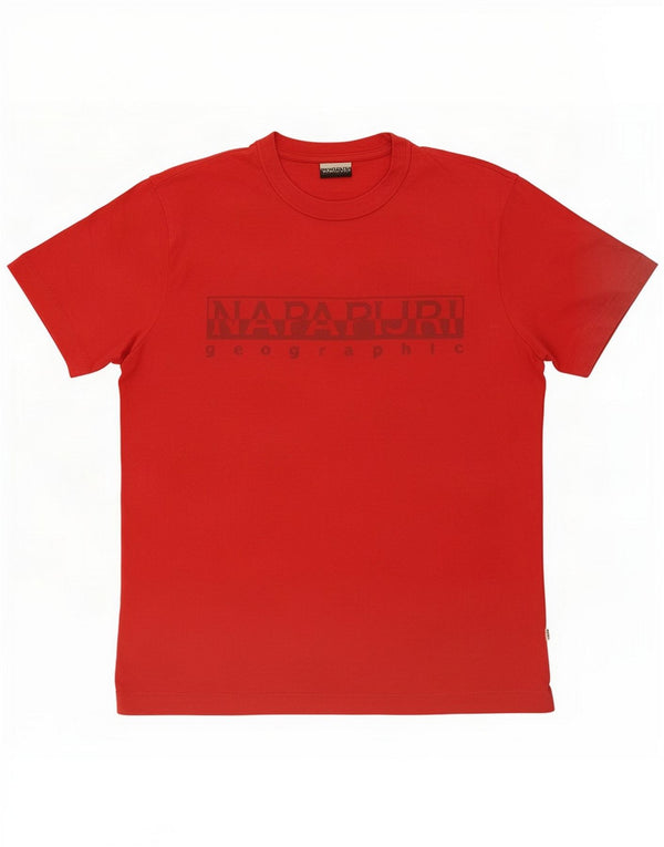 Napapijri T-shirt grafica da uomo rossa media