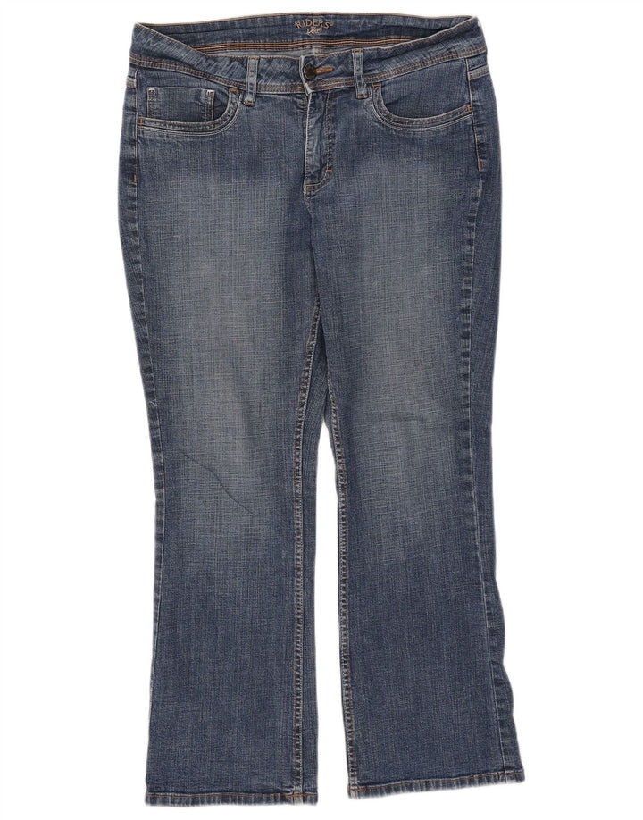 Jeans Lee Riders Bootcut da donna US 12 Large W33 L27 Cotone Blu