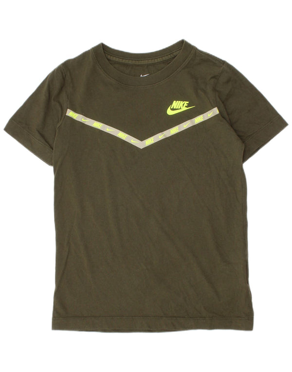 Maglietta grafica Nike da ragazzo, 6-7 anni, XS, cotone kaki