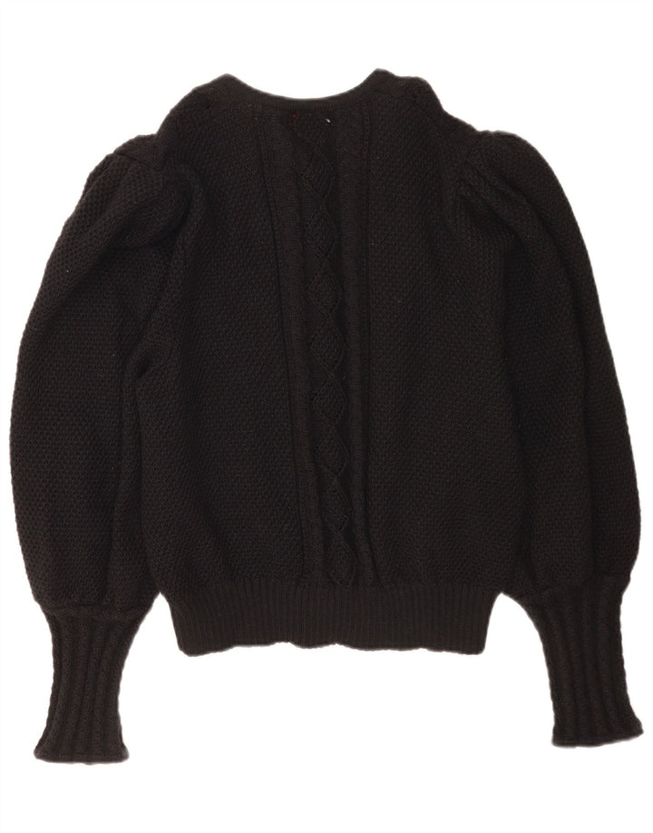 Maglione cardigan da donna Pfister EU 46 XL lana vergine nera