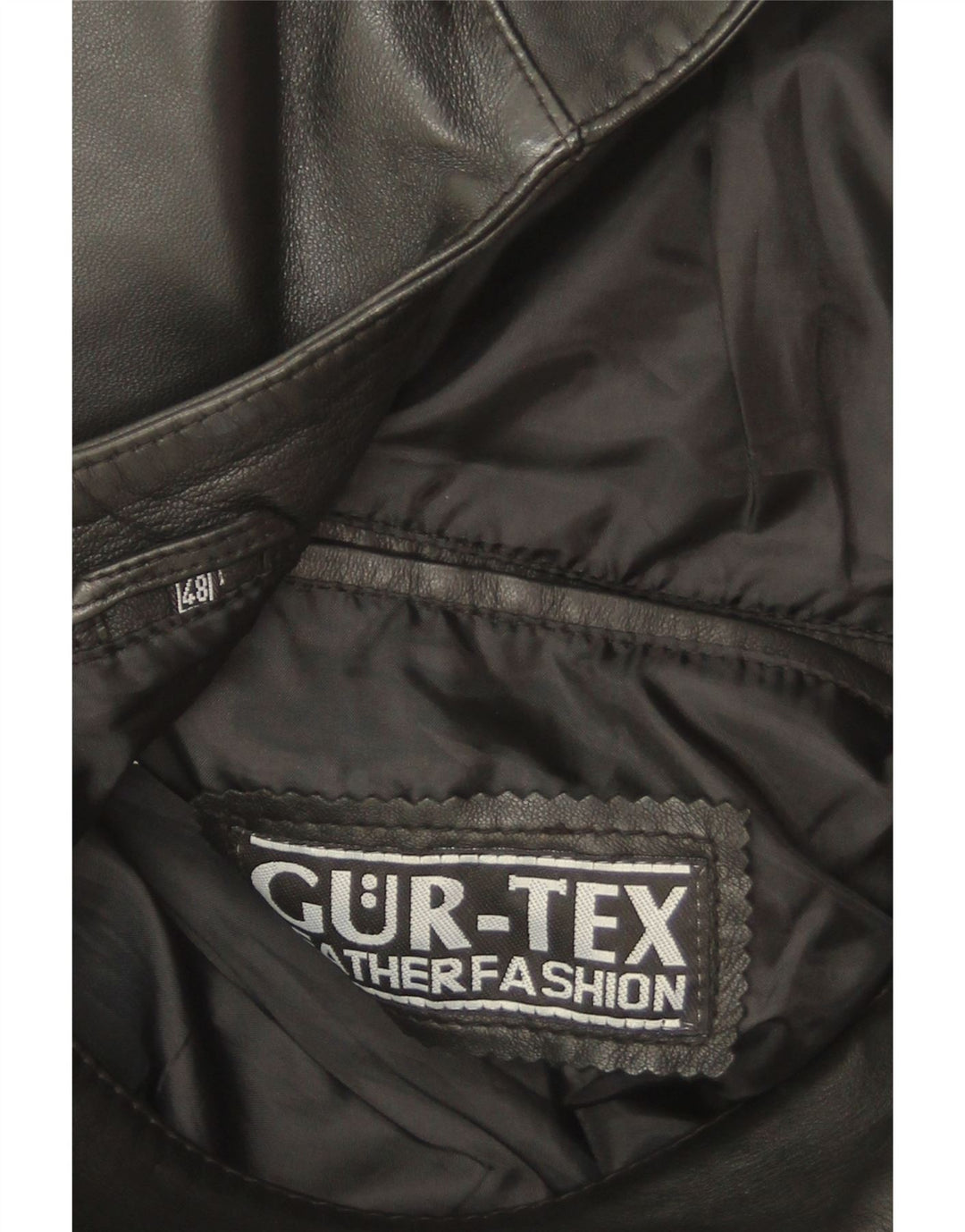 Gilet in pelle da uomo Gurtex IT 48 medio in pelle nera