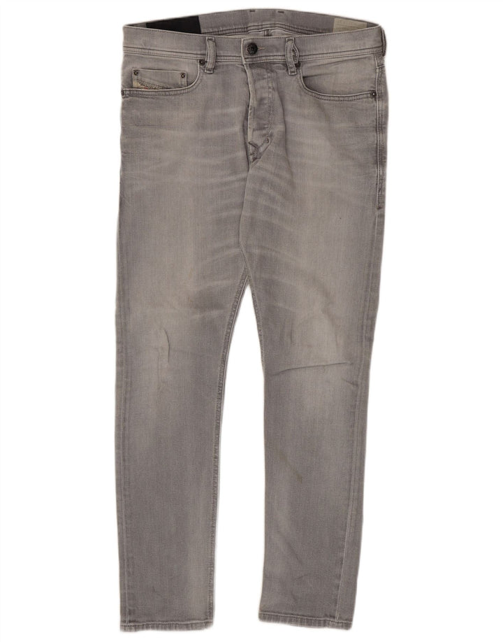Jeans slim da uomo Diesel W31 L30 cotone grigio