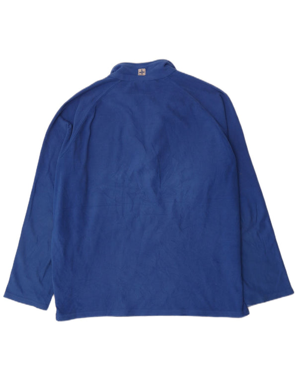 Maglione in pile da uomo con collo con zip Mountain Warehouse XL poliestere blu