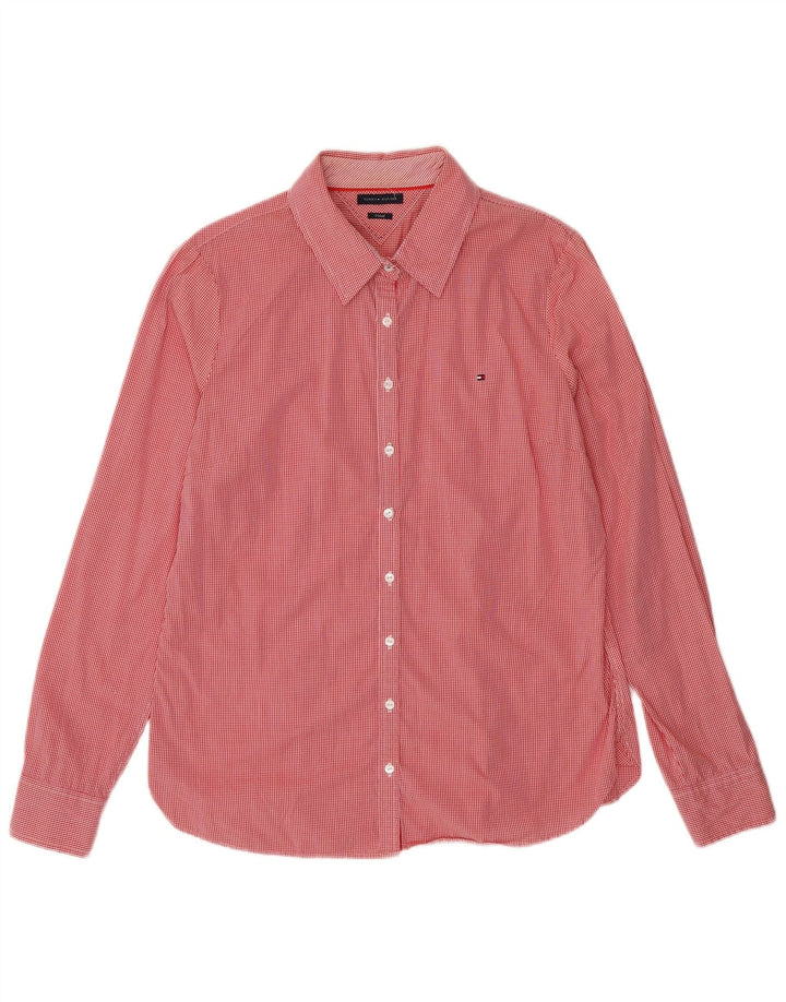 Camicia da donna Tommy Hilfiger UK 16 Large Red Gingham