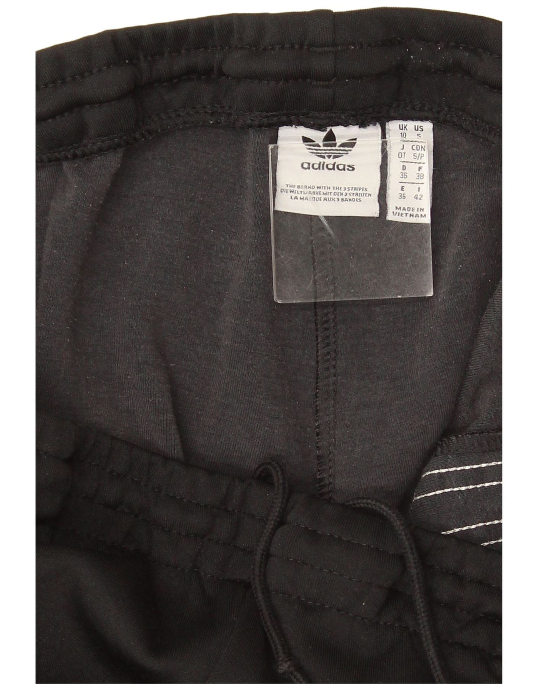 Pantaloni della tuta da donna Adidas UK 10 piccoli neri