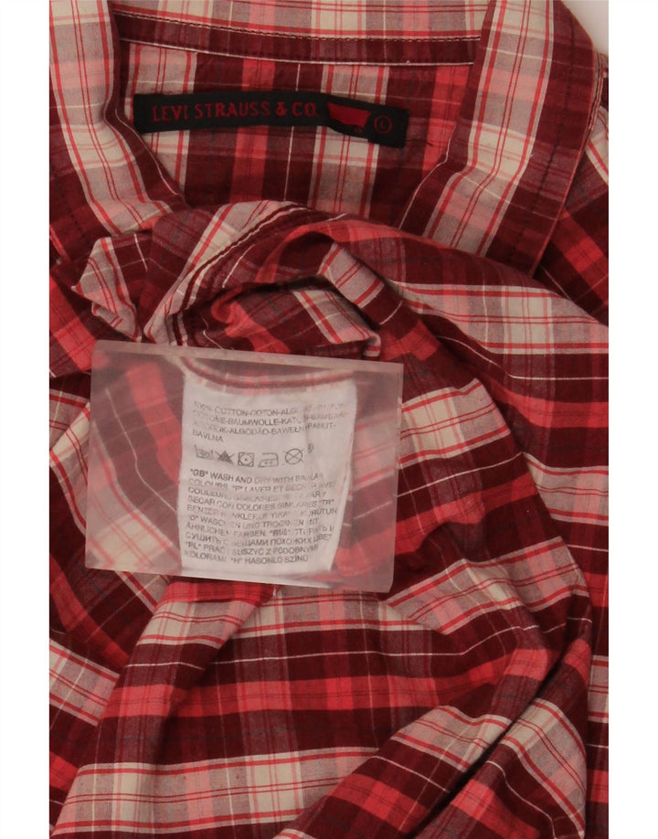 Camicia western da uomo Levi's in cotone a quadri rossi grandi