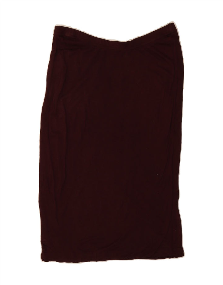 MOSSIMO Womens Straight Skirt Small W28  Burgundy Rayon Vintage Mossimo and Second-Hand Mossimo from Messina Hembry 