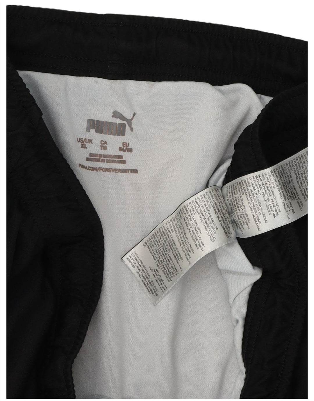 Pantaloncini sportivi da uomo Puma XL neri in poliestere