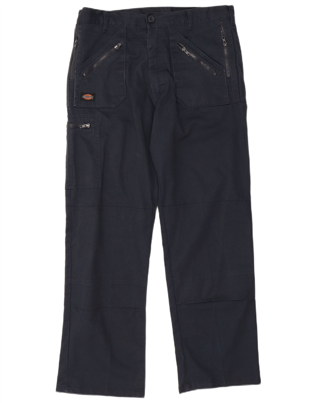 Pantaloni cargo dritti da uomo Dickies W34 L31 poliestere blu navy