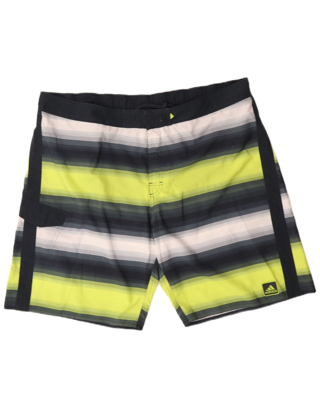 ADIDAS Mens Swimming Shorts 2XL  Multicoloured Striped Polyester
