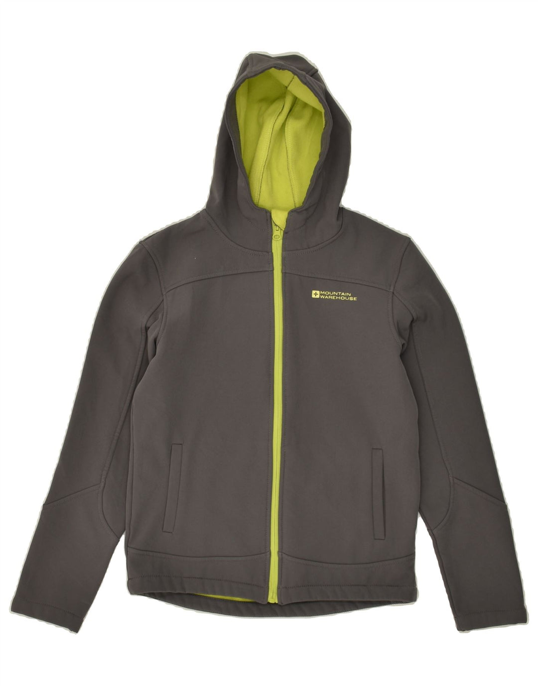 MOUNTAIN WAREHOUSE Boys Zip Hoodie Sweater 11-12 Years Grey Polyester | Vintage Mountain Warehouse | Thrift | Second-Hand Mountain Warehouse | Used Clothing | Messina Hembry 