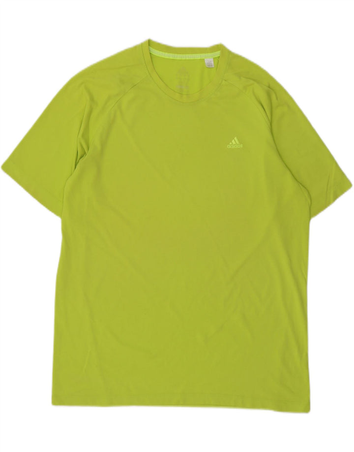 T-shirt ADIDAS Climalite da uomo grande verde