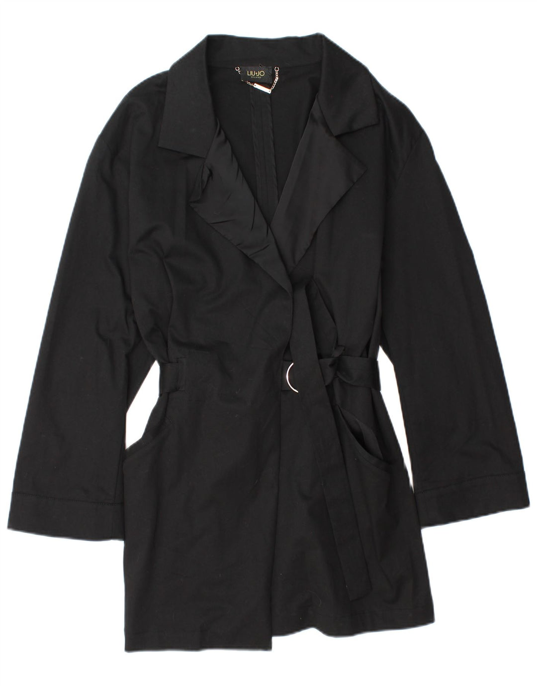 Trench Donna Liu Jo IT 44 Medio Nero Cotone