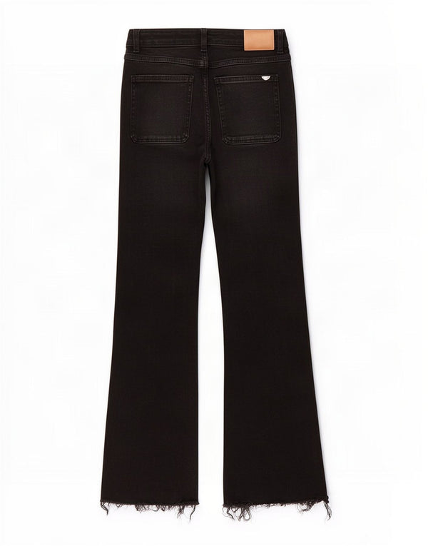 Jeans Bootcut da donna Zara EU 36 XS W26 L26 Cotone nero