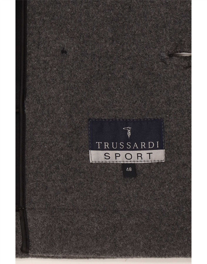 Caban Uomo Trussardi IT 48 Grigio Medio Lana