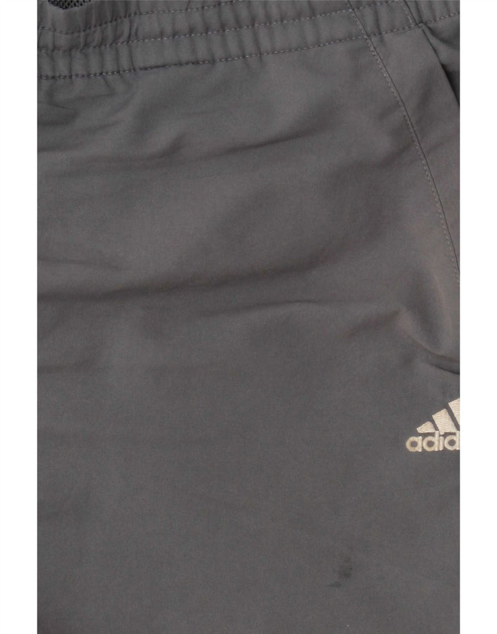 Pantaloncini sportivi Adidas da uomo XL in poliestere color block grigio