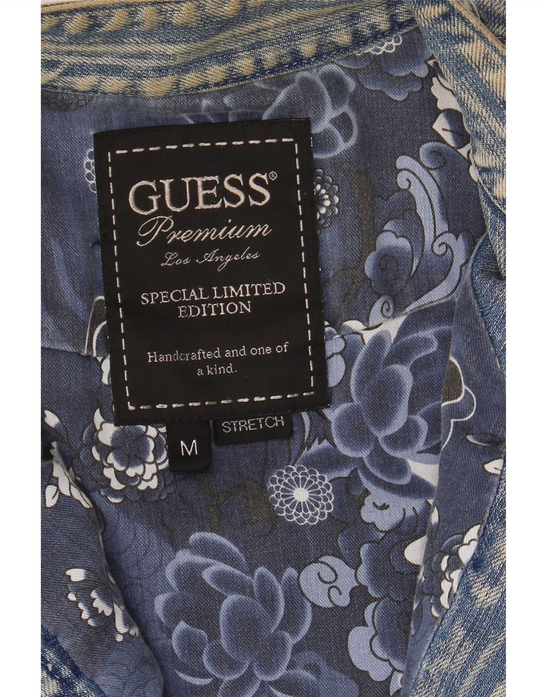Giacca in denim da donna Guess UK 12 cotone blu medio