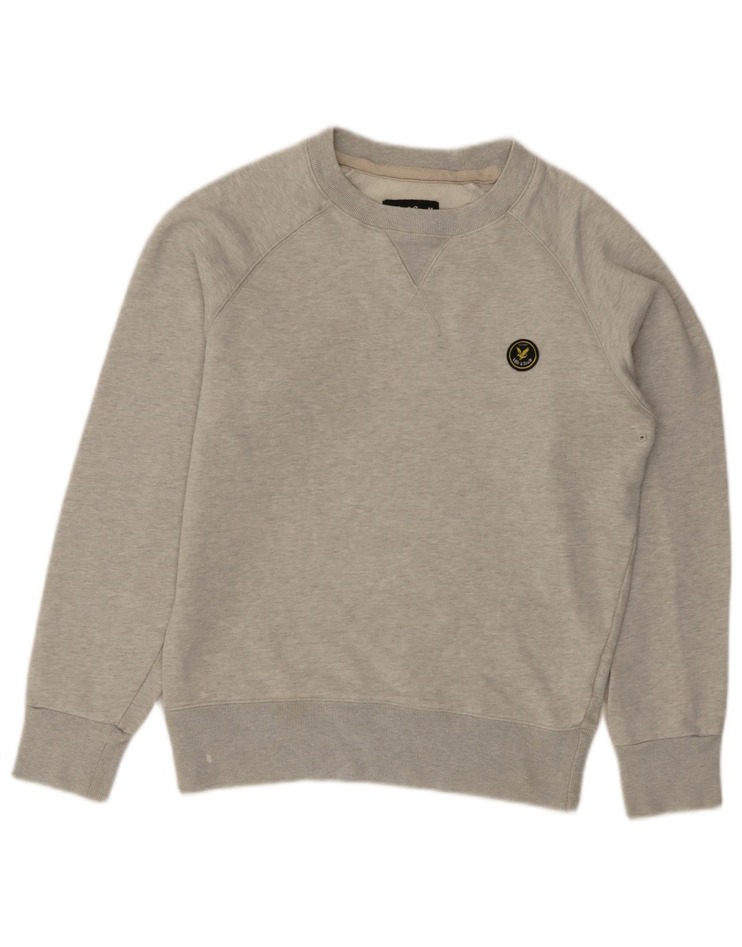 LYLE & SCOTT Felpa da uomo Maglione piccolo in cotone grigio