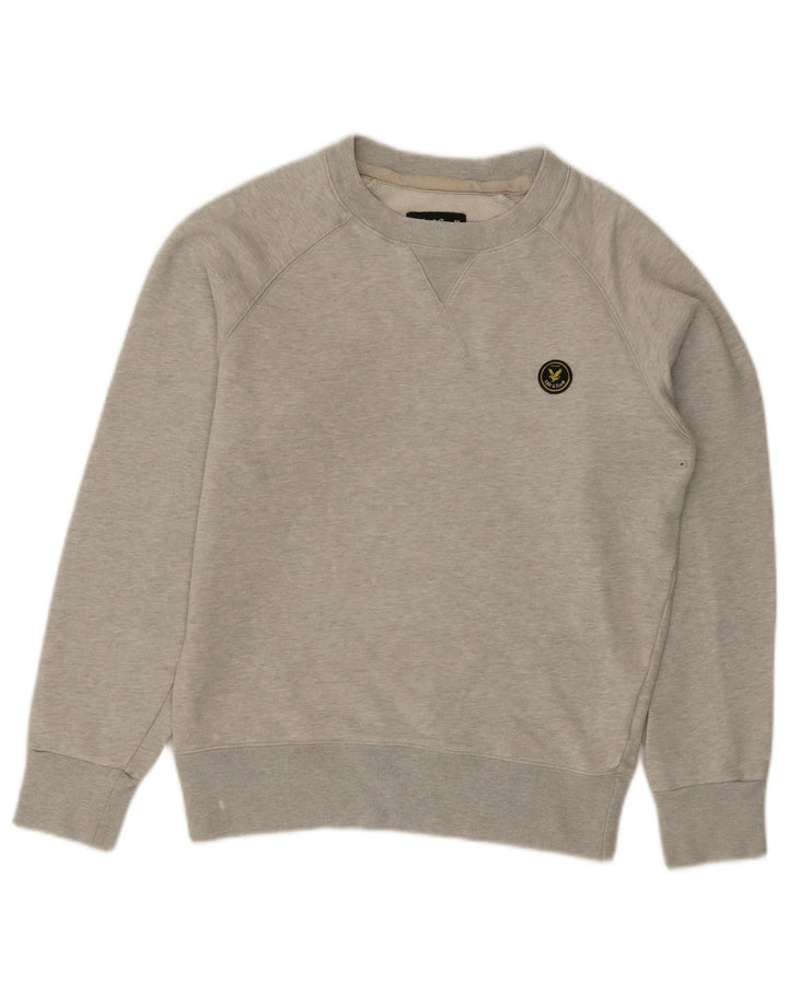LYLE & SCOTT Felpa da uomo Maglione piccolo in cotone grigio
