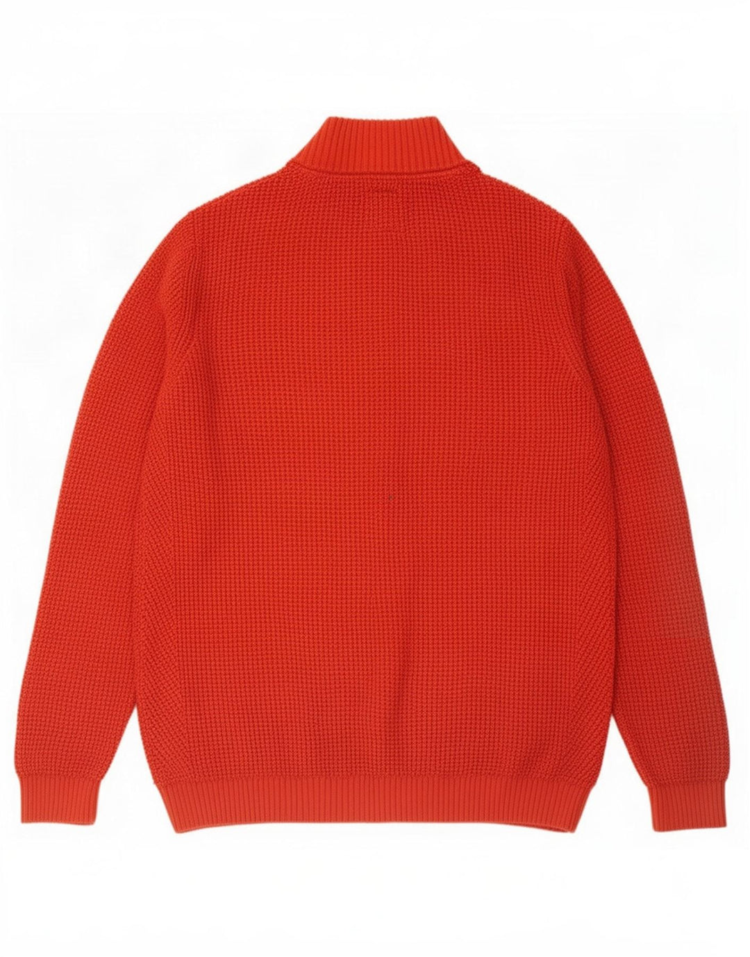 Maglione da uomo con collo con zip Fat Face, grande cotone rosso