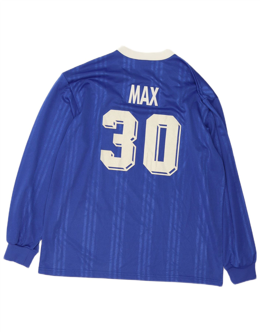 Adidas Maglietta grafica da uomo a maniche lunghe XL in poliestere a righe blu