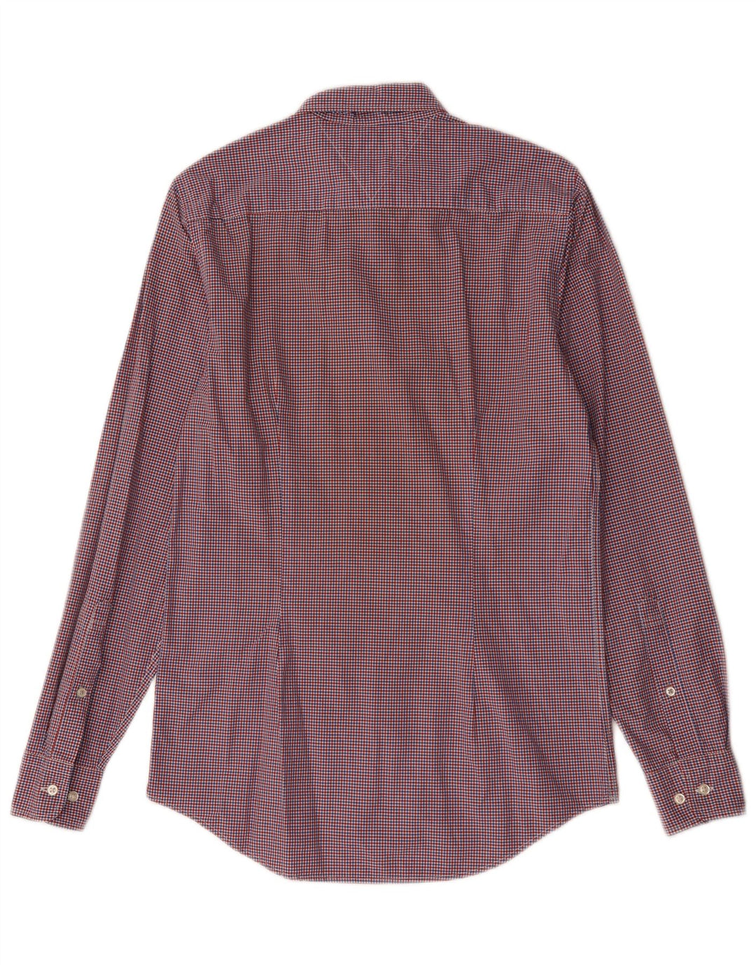 Camicia slim fit da uomo Tommy Hilfiger piccola in cotone a quadretti rossi