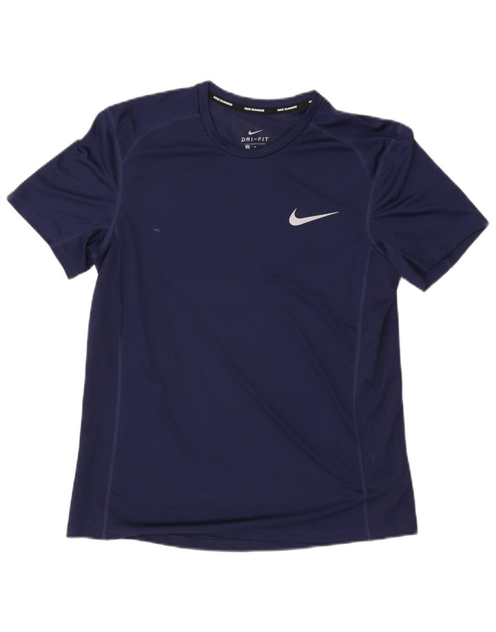 T-shirt Nike Dri Fit da uomo, media, blu navy