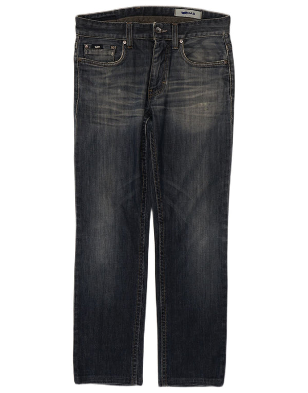 Jeans dritti da uomo GAS W30 L30 in cotone blu