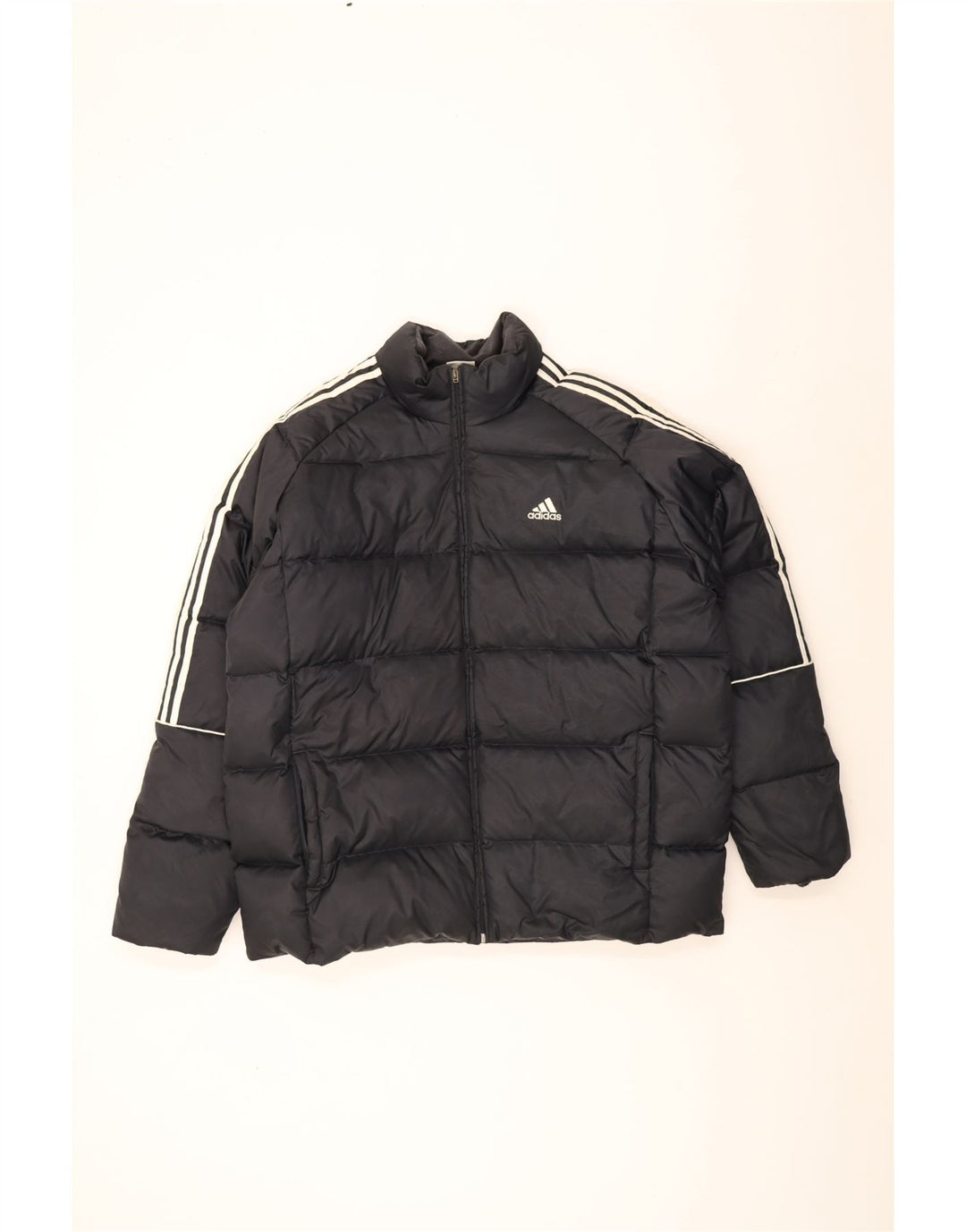 Giacca imbottita da uomo Adidas UK 42 XL Poliestere color block nero