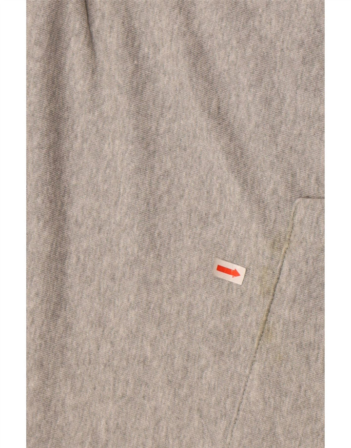 Felpa con cappuccio Nike Dri Fit da uomo in cotone grigio medio