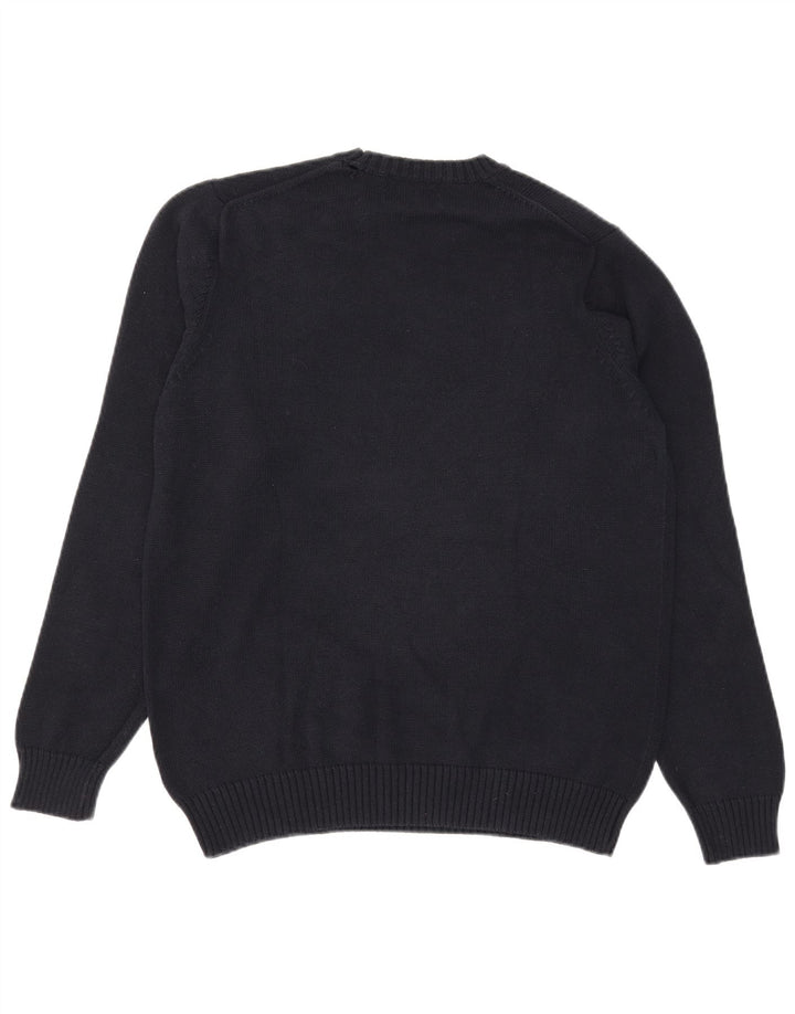 Maglione maglione girocollo da uomo Marks & Spencer blu Harbour piccolo blu navy