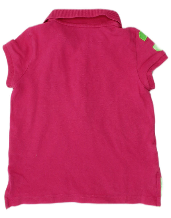 Polo grafica per bambina RALPH LAUREN 18-24 mesi in cotone rosa