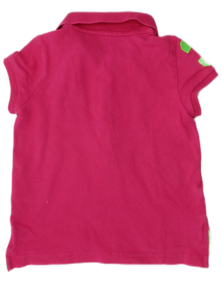 Polo grafica per bambina RALPH LAUREN 18-24 mesi in cotone rosa