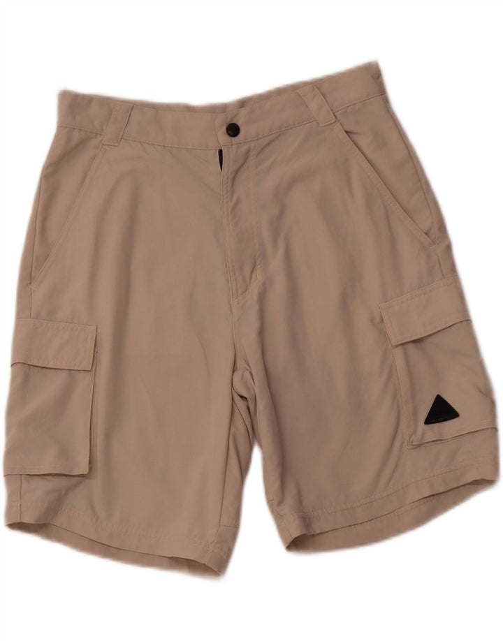 Pantaloncini cargo Adidas da uomo piccoli W29 beige in poliammide