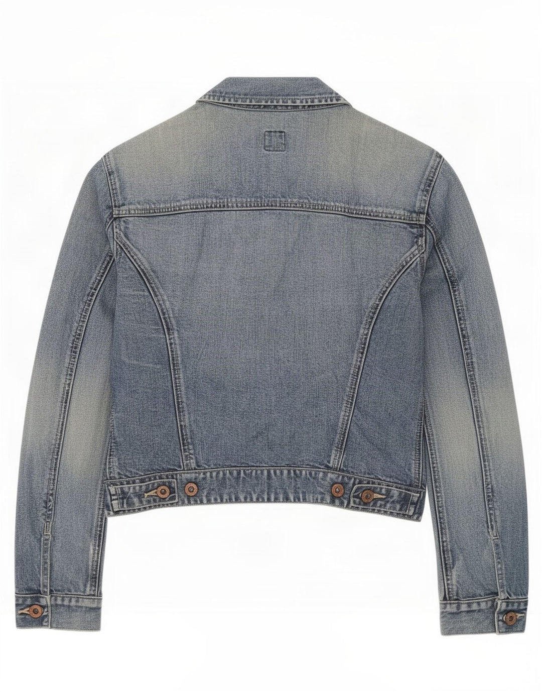 Giacca in denim corta da donna Gap UK 10 piccola in cotone blu