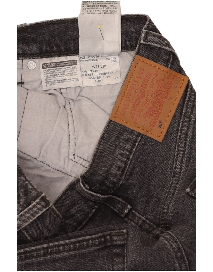 LEVI'S Jeans dritti da donna 501 W26 L28 Cotone grigio