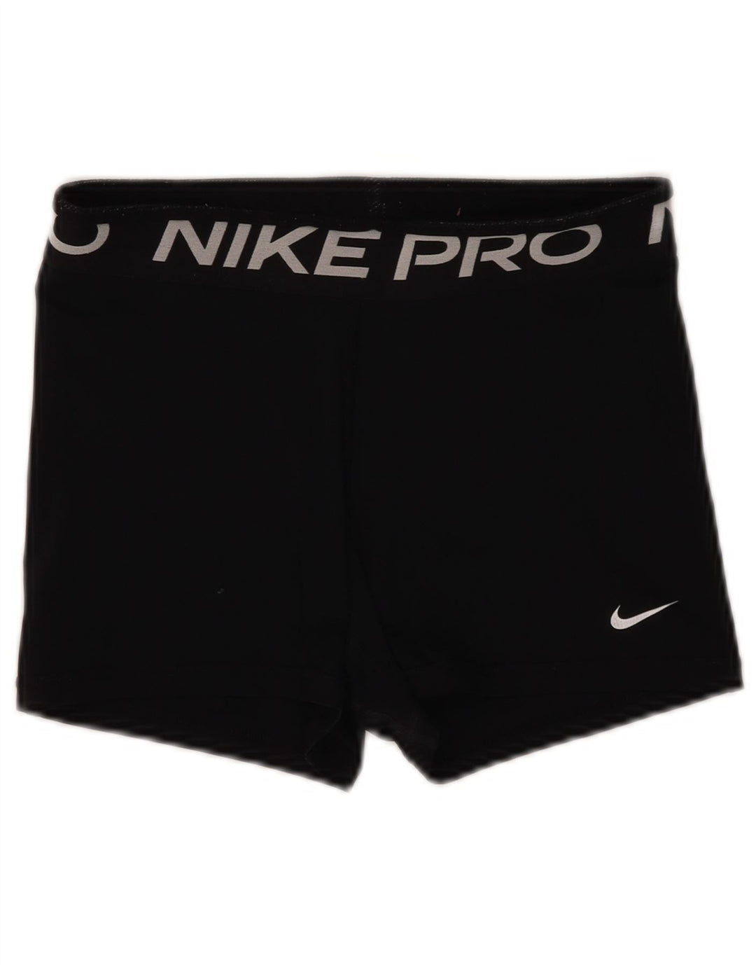 Pantaloncini sportivi Nike Dri Fit Graphic da donna UK 12 Medium Nero Poliestere