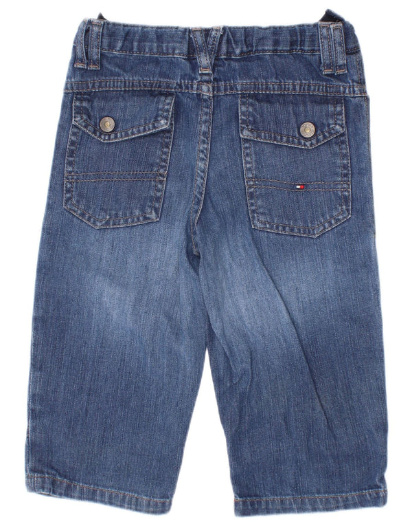 Tommy Hilfiger Jeans dritti per neonato 12-18 mesi W20 L11 cotone blu