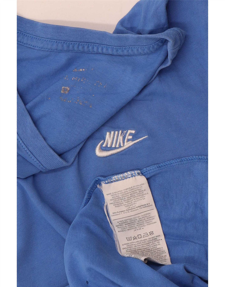 T-shirt da uomo Nike Top in cotone blu medio