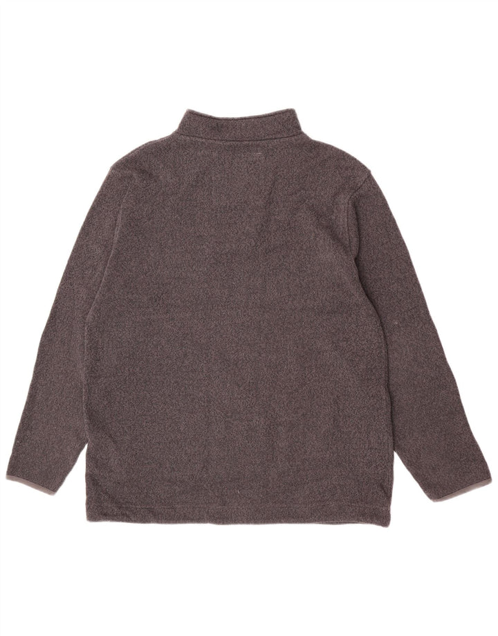 Maglione maglione con collo con zip da uomo Weird Fish 2XL poliestere grigio