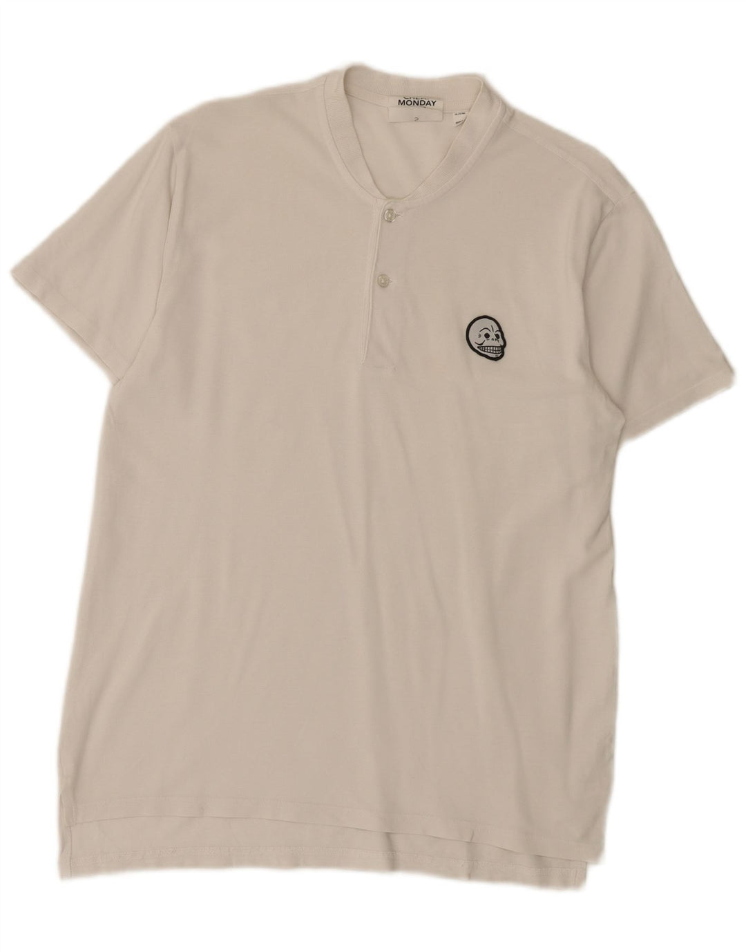 T-shirt da uomo Cheap Monday Top piccola in cotone bianco