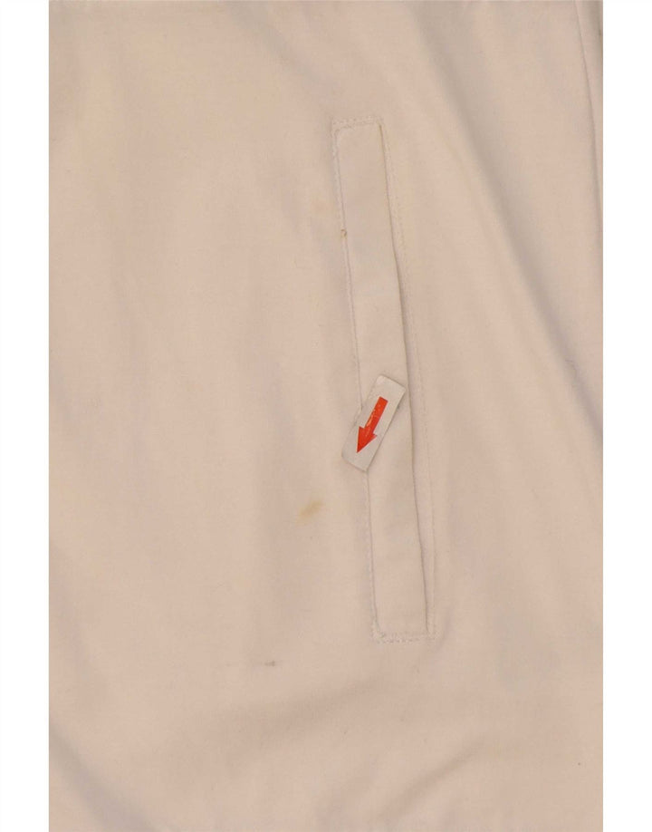Giacca da ginnastica da uomo Fila Small in cotone color block bianco