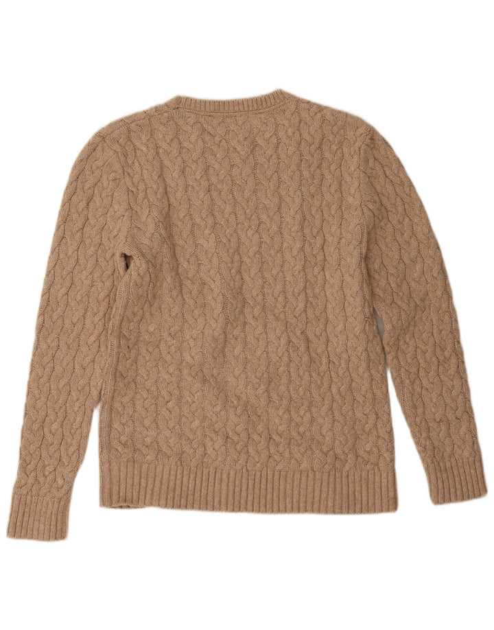 Maglione maglione girocollo da uomo vestibilità regolare Tommy Hilfiger beige medio