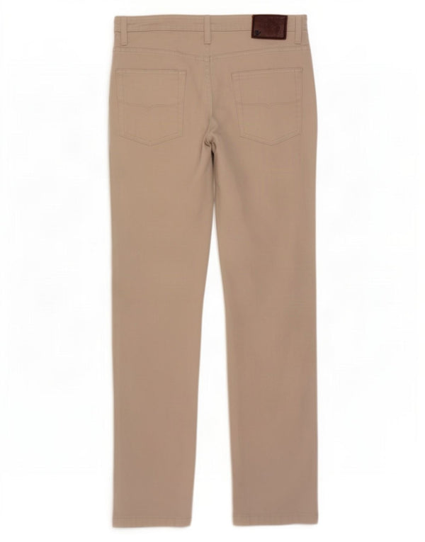 Pantaloni casual slim da uomo Marks & Spencer W32 L31 Cotone beige