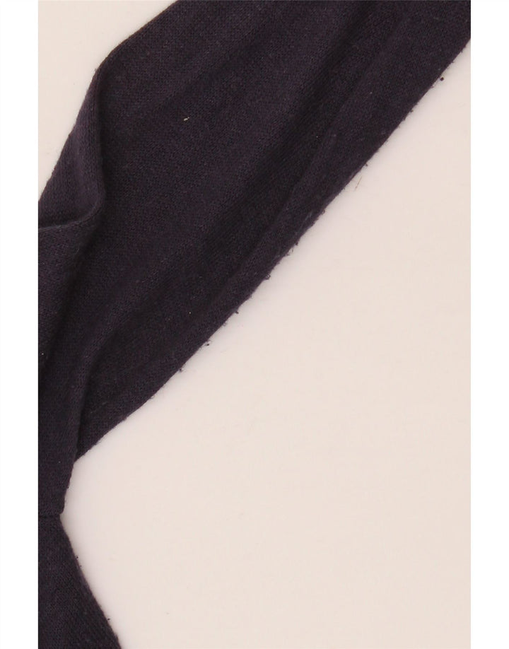 MARKS & SPENCER Maglione cardigan lungo da donna UK 10 piccolo blu navy