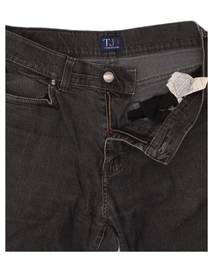 TRUSSARDI JEANS Womens Straight Jeans W29 L28 Grey Cotton Vintage Trussardi Jeans and Second-Hand Trussardi Jeans from Messina Hembry 
