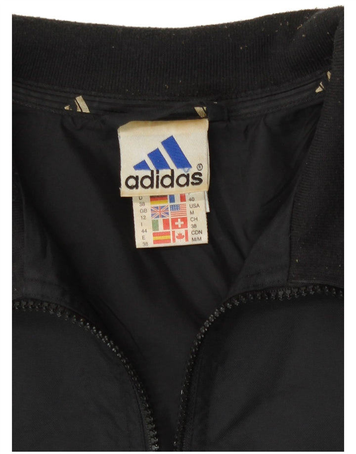 Giacca antipioggia da donna Adidas UK 12 media nera in poliammide